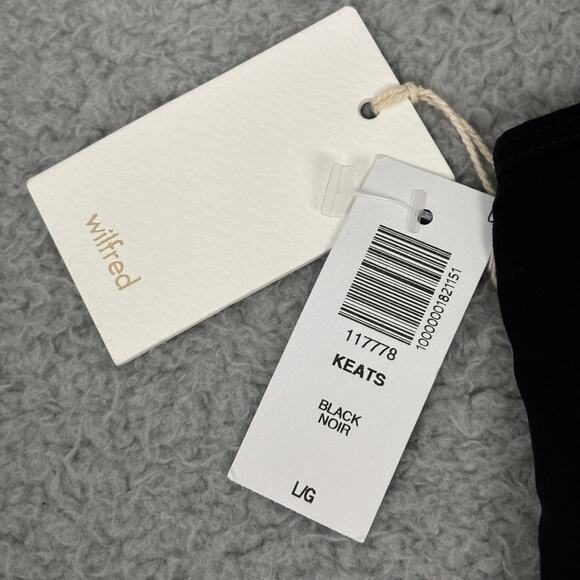 Aritzia Wilfred Cami Tank Top sz Large Black Adjustable Straps office career - Picture 12 of 12